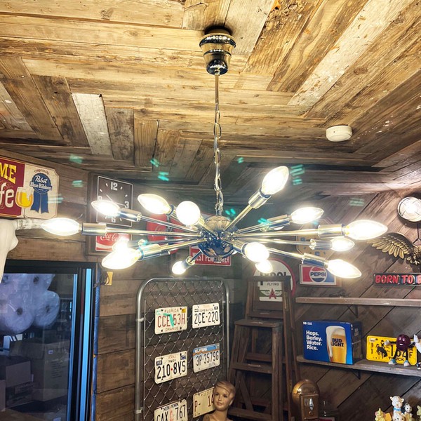 60's】【モダンアメリカン！】18バルブ◾️スプートニクランプ18灯